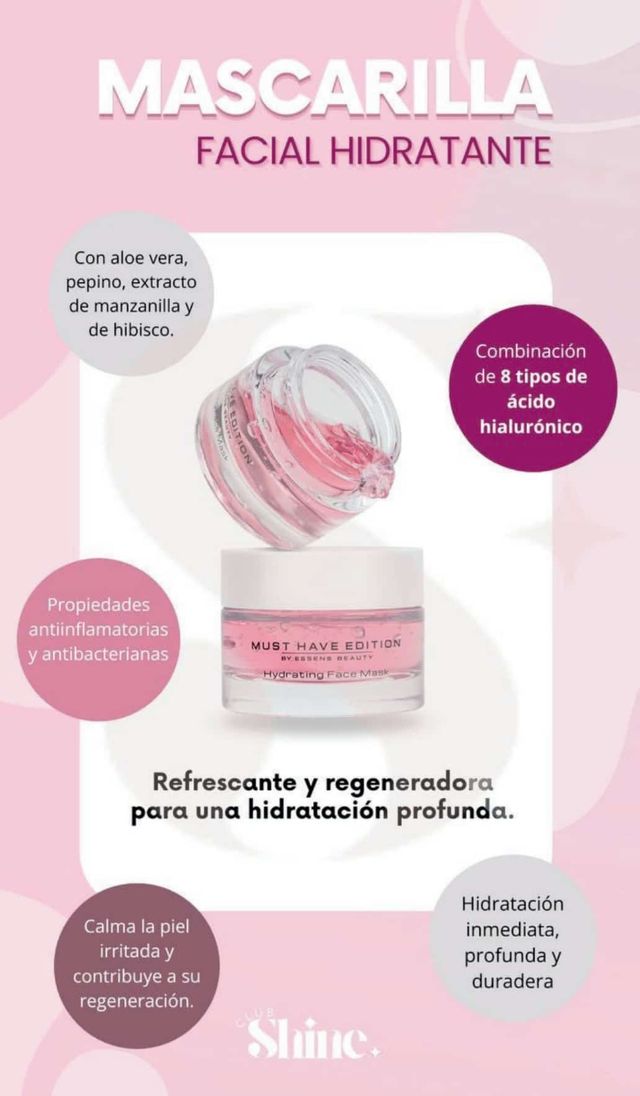 Mascarilla facial ESSENS hidratante