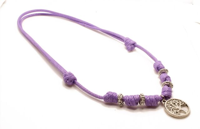 Collar Árbol de la Vida - Morado