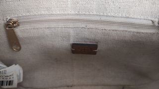 Bolso rafia marrón beige