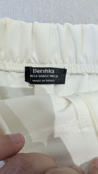 Falda pantalón blanca