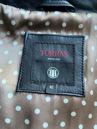 Chaqueta piel Torras negra M