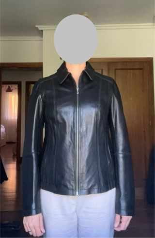 Chaqueta piel Torras negra M