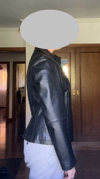 Chaqueta piel Torras negra M
