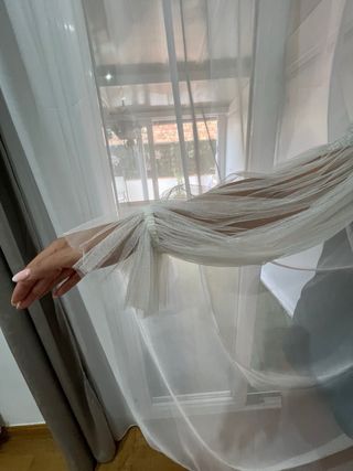 Vestido novia blanco talla S/M