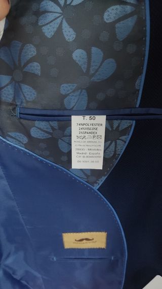 Traje Nuñez de Arenas Azul - T50