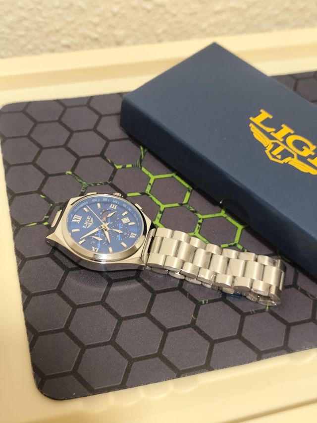 Reloj LIGE cronógrafo azul