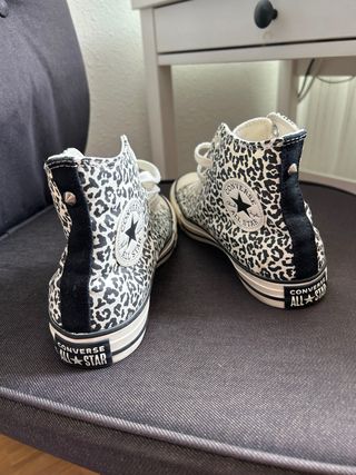 Converse altas estampado leopardo