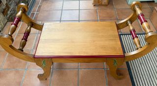 Banco descalzadora madera estilo rústico
