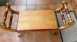 Banco descalzadora madera estilo rústico