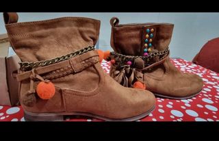 Botines niña/mujer marrones nuevos talla 36