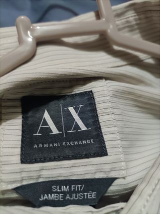 Camisa Armani beige hombre