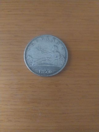 Moneda 5 Pesetas 1870