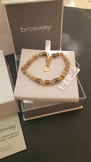 Bracciale Brosway uomo beige/oro