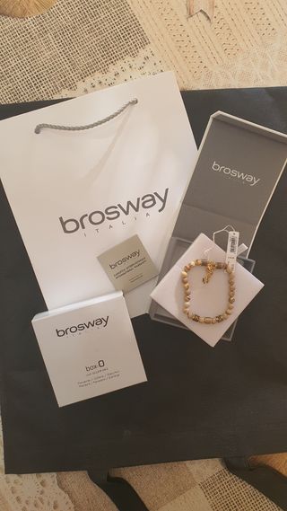 Bracciale Brosway uomo beige/oro