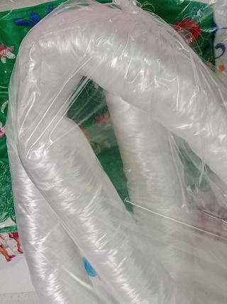 Paquete de pelo grande sintético,blanco,nuevo