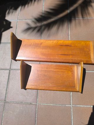 2 Estanterías madera - Cerezo