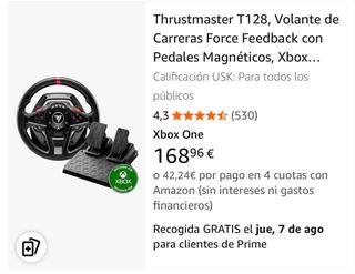 Volante Thrustmaster T128 PC & XBOX