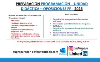 Preparación Programación / Unidad didáctica FP