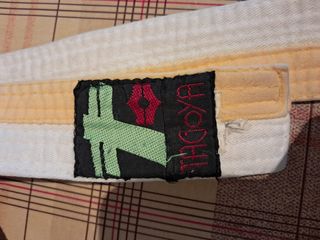 Cinturón Artes Marciales Amarillo-Blanco