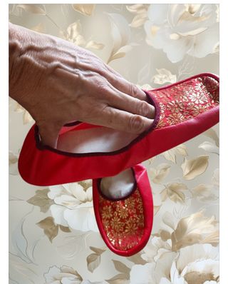 Disfraz mandarín chino talla S - Rojo y Blanco