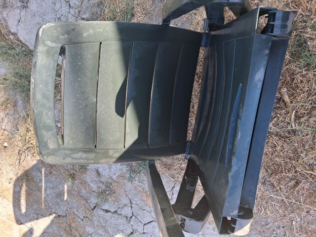 Silla tumbona jardín - Plegable - Verde