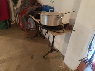 Máquina coser Singer + mesa mármol