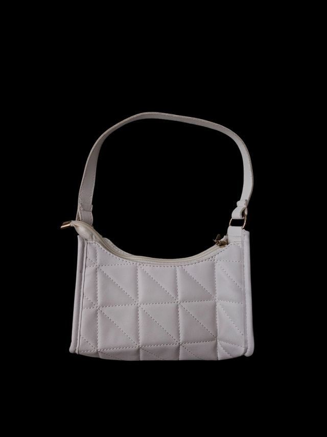 Bolso acolchado blanco