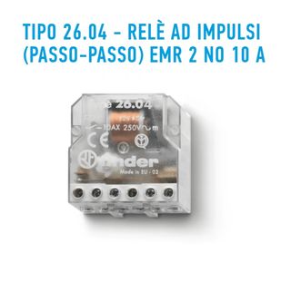 Relè commutatore 6 fili Finder 26.04.8.230.0000