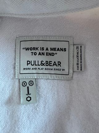 Chaqueta vaquera blanca Pull&Bear