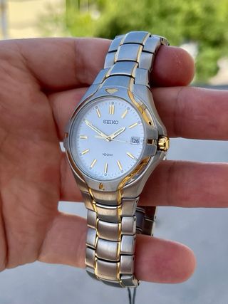 Reloj Seiko 100M bicolor Vintage NOS *Año 2001*