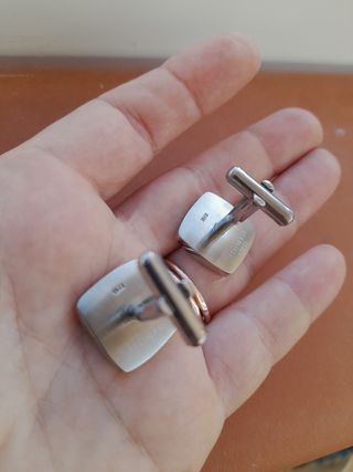 Gemelli neri e argento