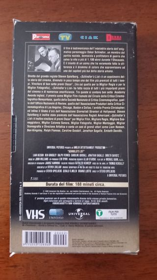 Schindler's List - VHS