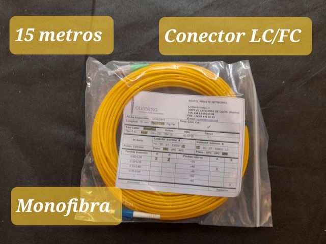 Cavo in fibra ottica Corning da 15 m NEW-SEALED