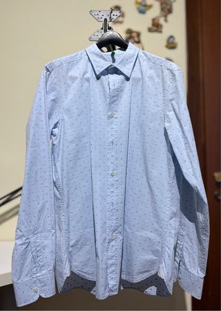 Camicia azzurra Benetton