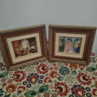 Lote de 2 Cuadros religiosos vintage