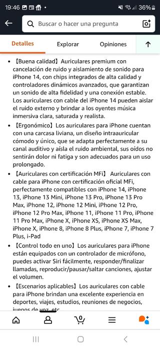 Auriculares Wetsky con cable