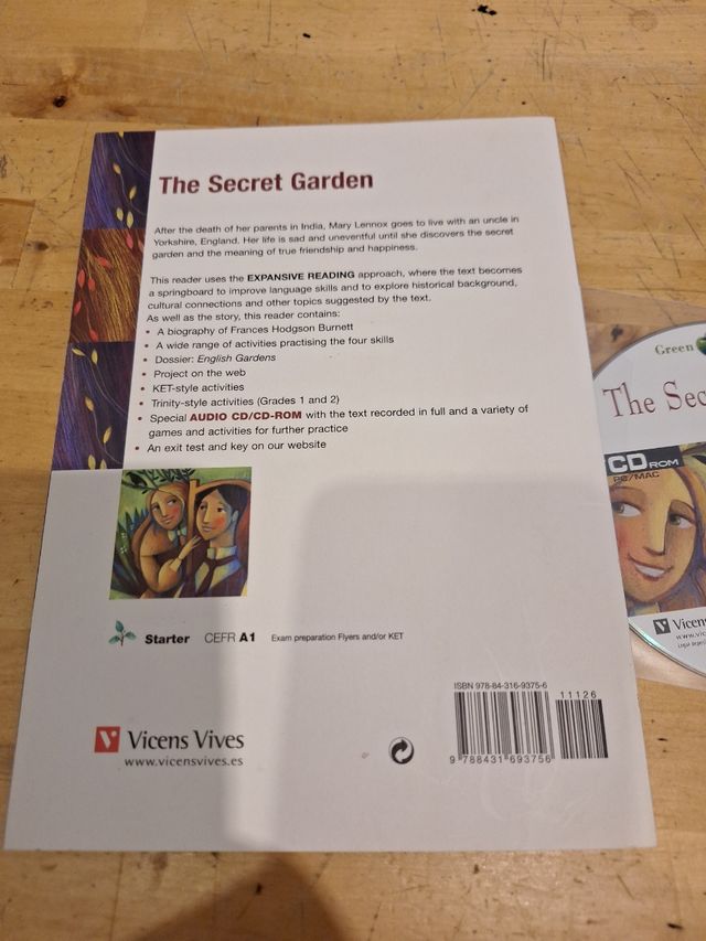 Libro infantil The Secret Garden + CD
