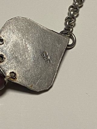 Collar 3 hileras de turmalina ojo de gato y plata 