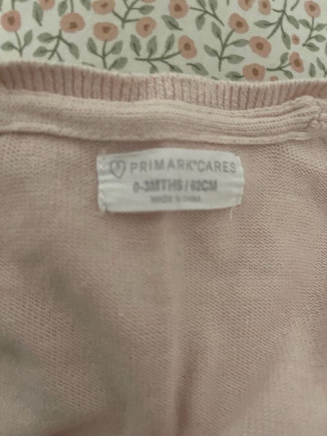 Chaqueta Primark bebé 3 meses