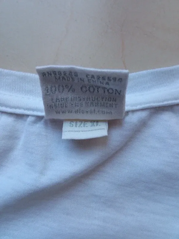 Camiseta Diesel blanca mujer