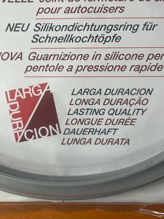 JUNTA DE SILICONA OLLA RAPIDA FAGOR 25 CM DIAMETRO