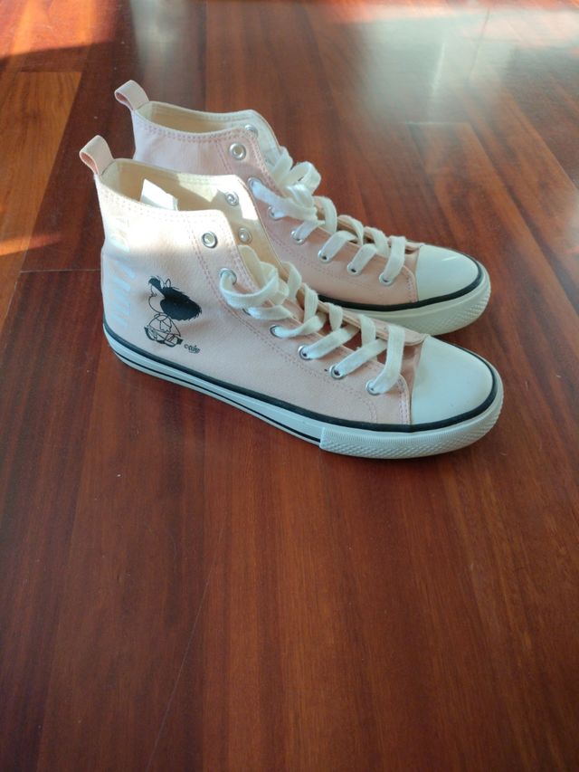 Bambas altas Mafalda rosa