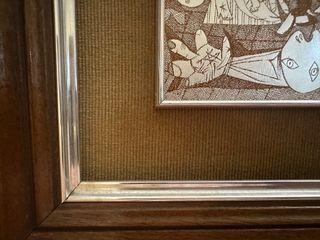 Grabado Guernica Picasso, plata