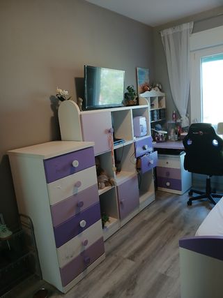 Cama nido infantil - juvenil.Regalo colchón,silla.