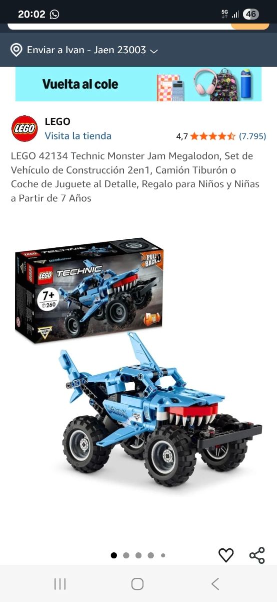 LEGO Technic Monster Jam Megalodon 42134