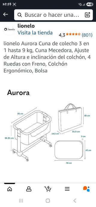 Minicuna colecho Lionelo Aurora