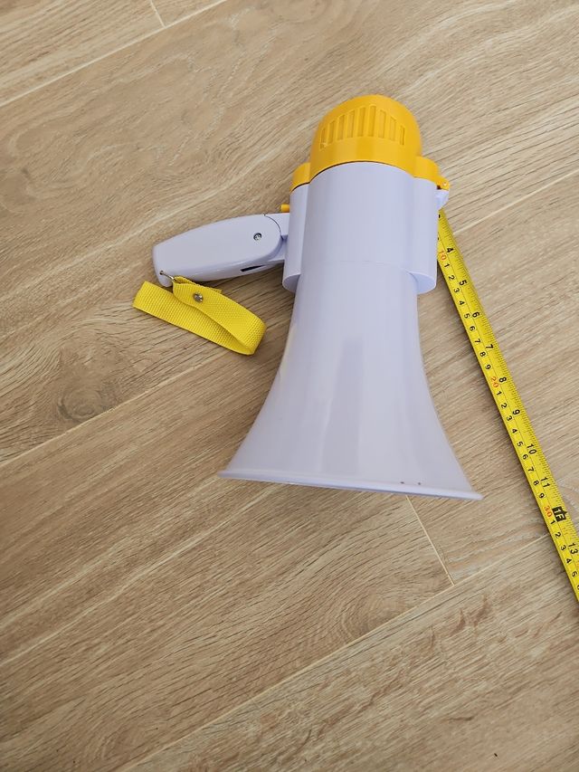 Megafono Portátil - Gris y Amarillo