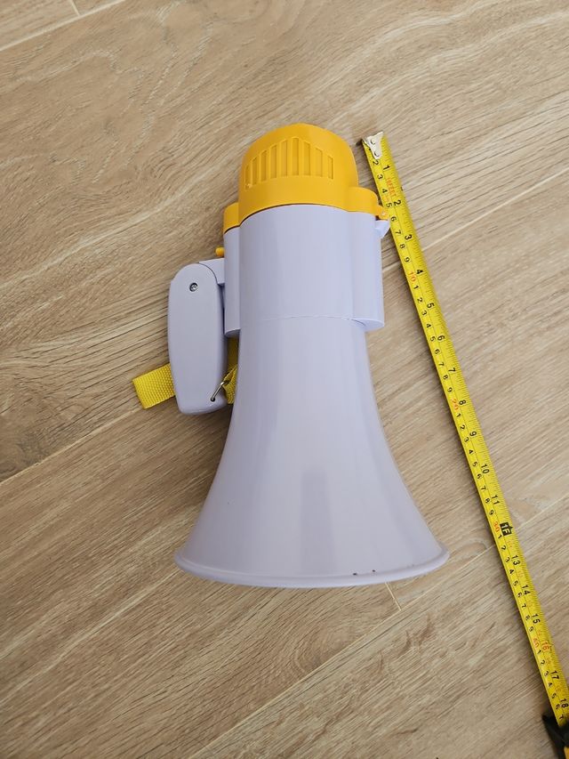 Megafono Portátil - Gris y Amarillo