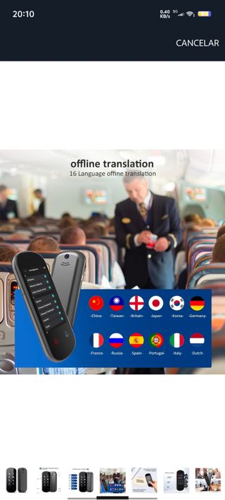  Traductor de idiomas instantáneo Bidireccional 