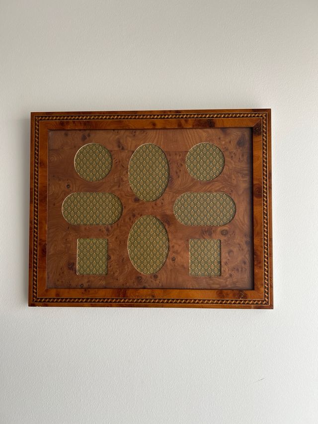 Marco fotos madera - 8 huecos